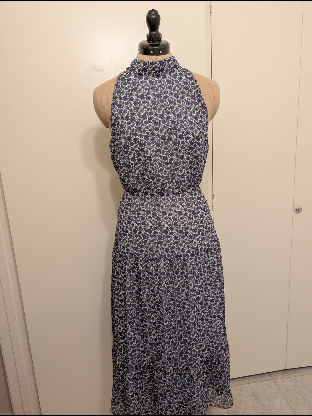 Sam Edelman Floral Halter Maxi Dress in Violet